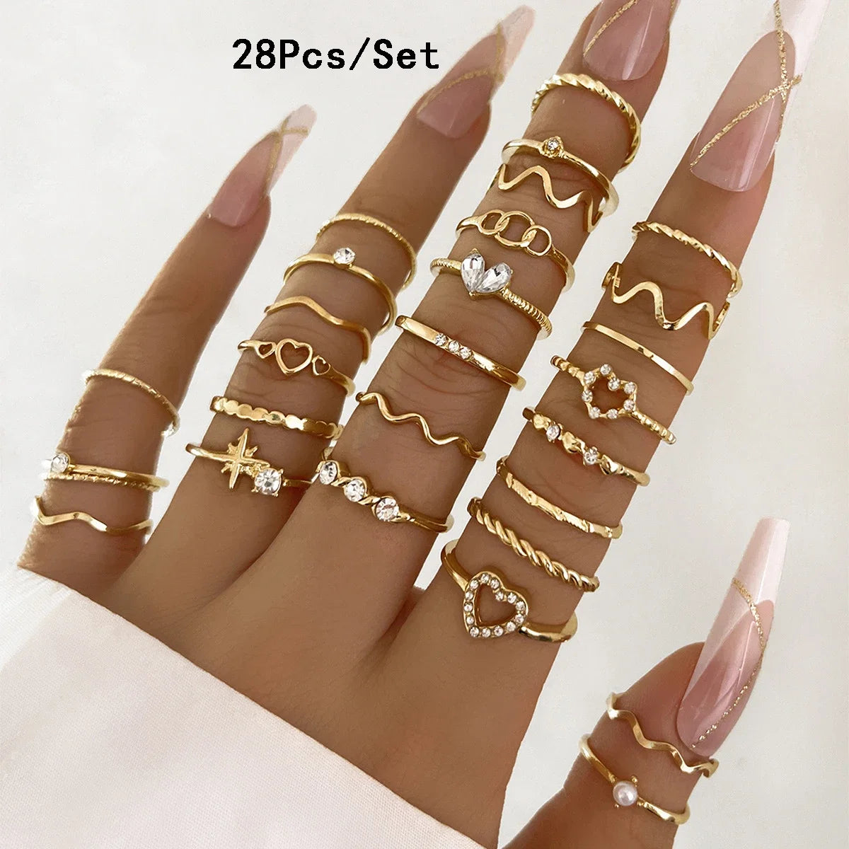 Bohemian Style Women Ring Set