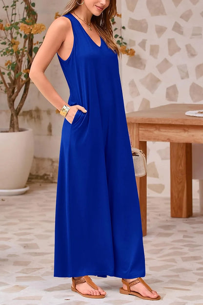 Chic Sleeveless Casual Jumpsuit