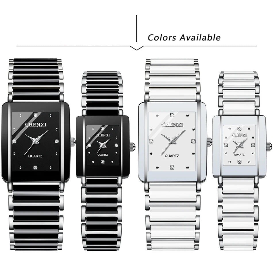 Four CHENXI watches with different color options on a white background