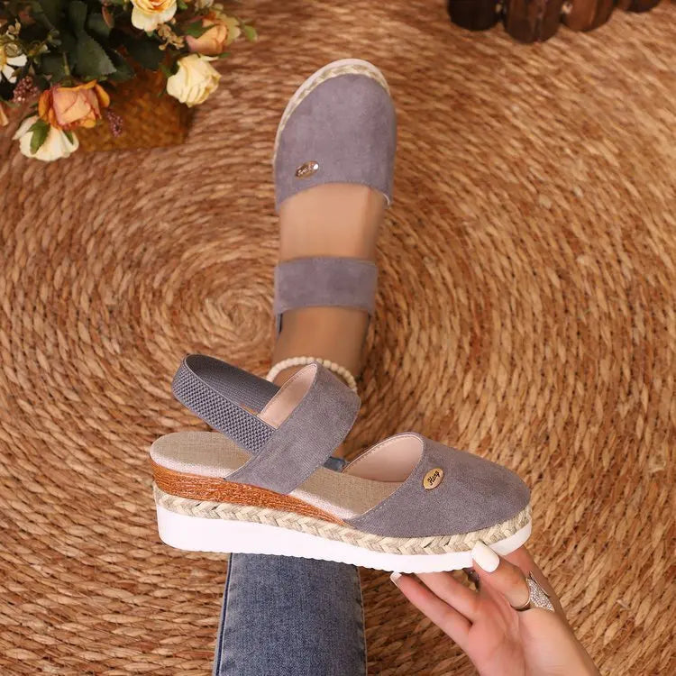 Espadrille Wedge Platform Sandals