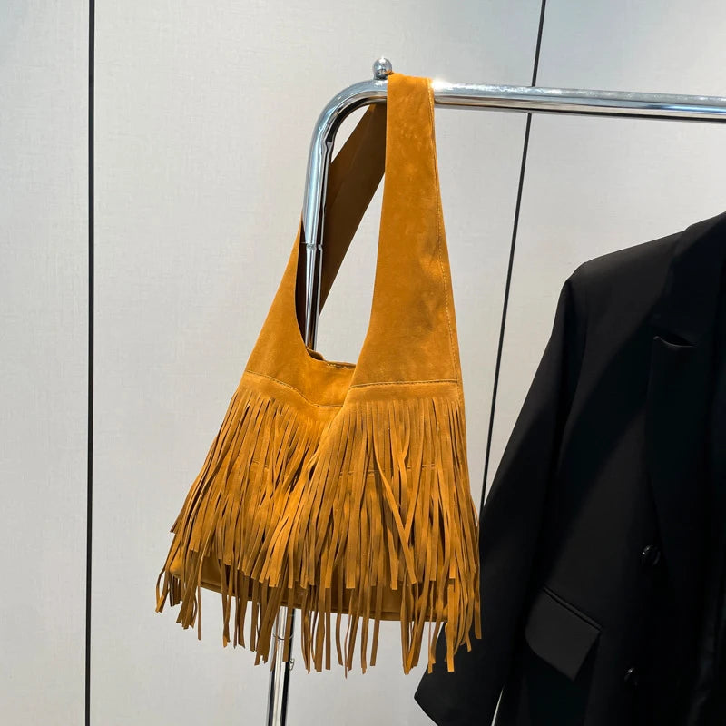 The Muse Soft Fringe Hobo Bag