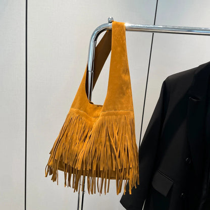 The Muse Soft Fringe Hobo Bag