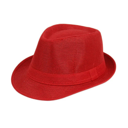 Classic Linen Fedora Hat