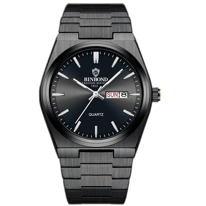 Black luxury watch showing sophisticated design