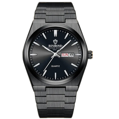 Black luxury watch showing sophisticated design