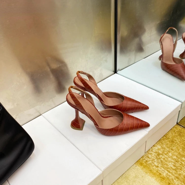 Black stiletto heels perfect for office and professional work settings