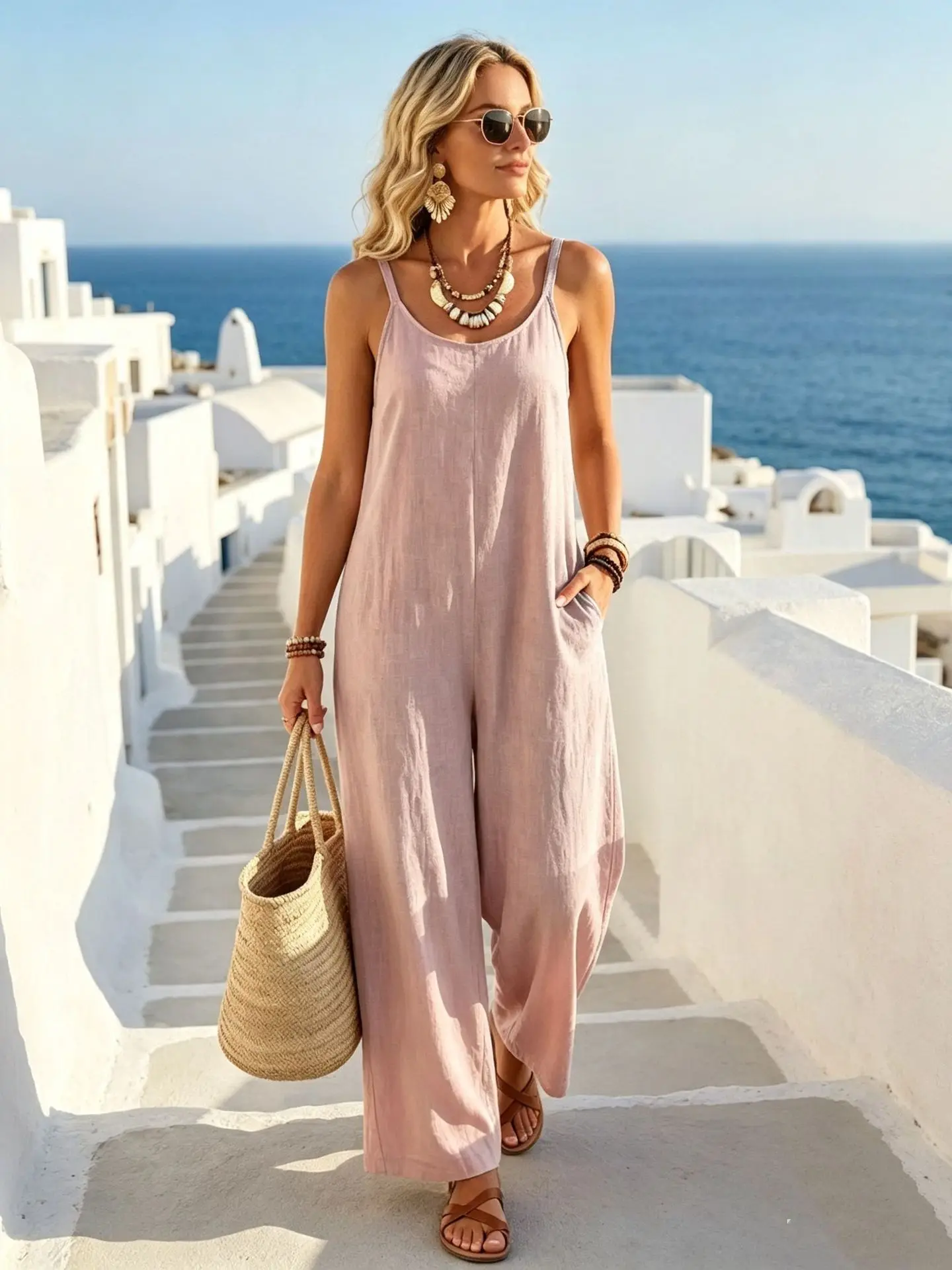 Effortless Summer Wide Leg Jumpsuit