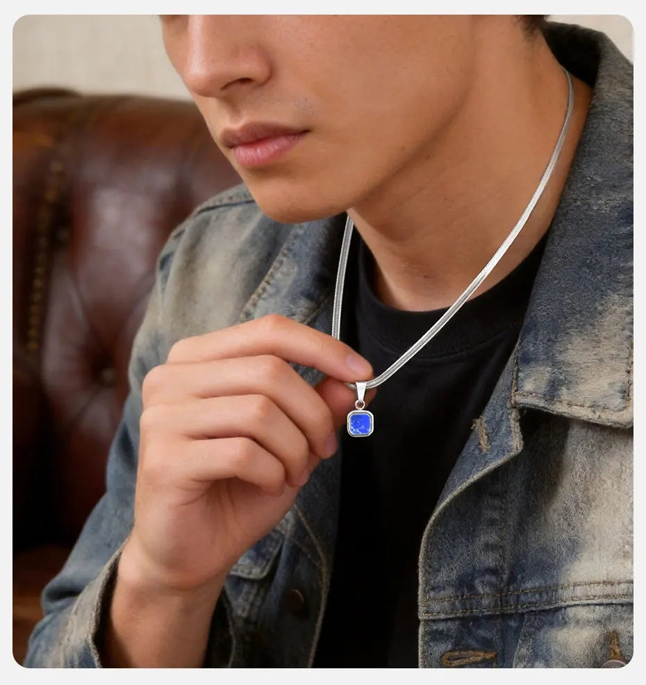 Stonecraft Herringbone Pendant Necklace