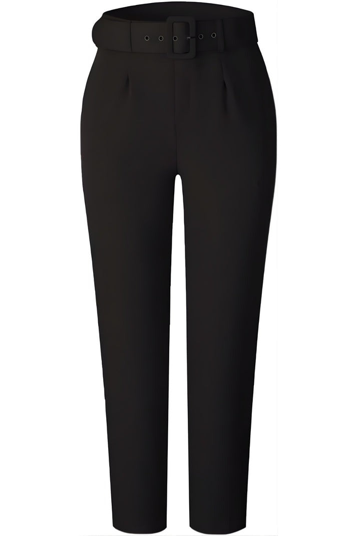 High Waisted Workwear Belted Pants