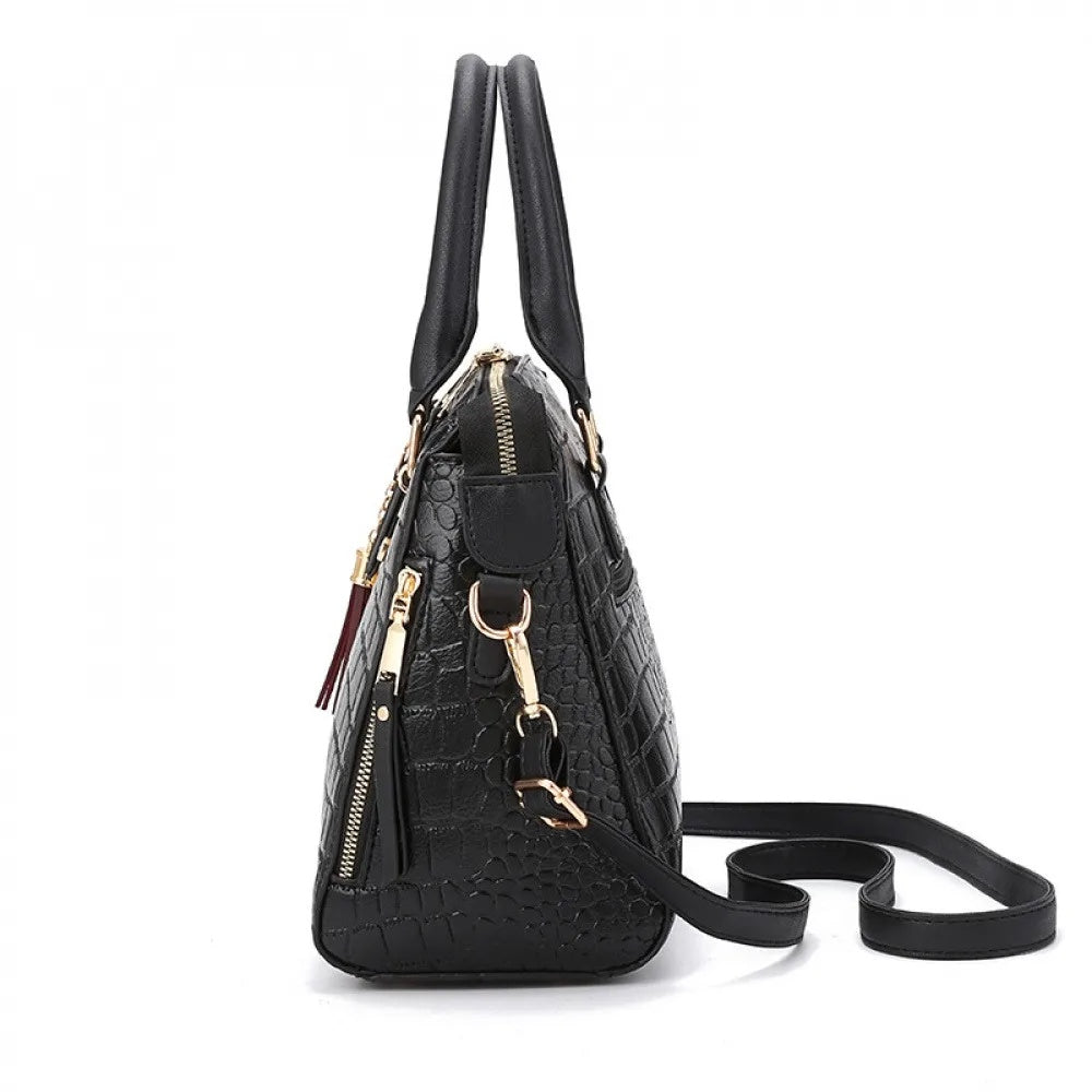Luxury Crocodile Pattern Handbag