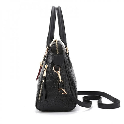 Luxury Crocodile Pattern Handbag