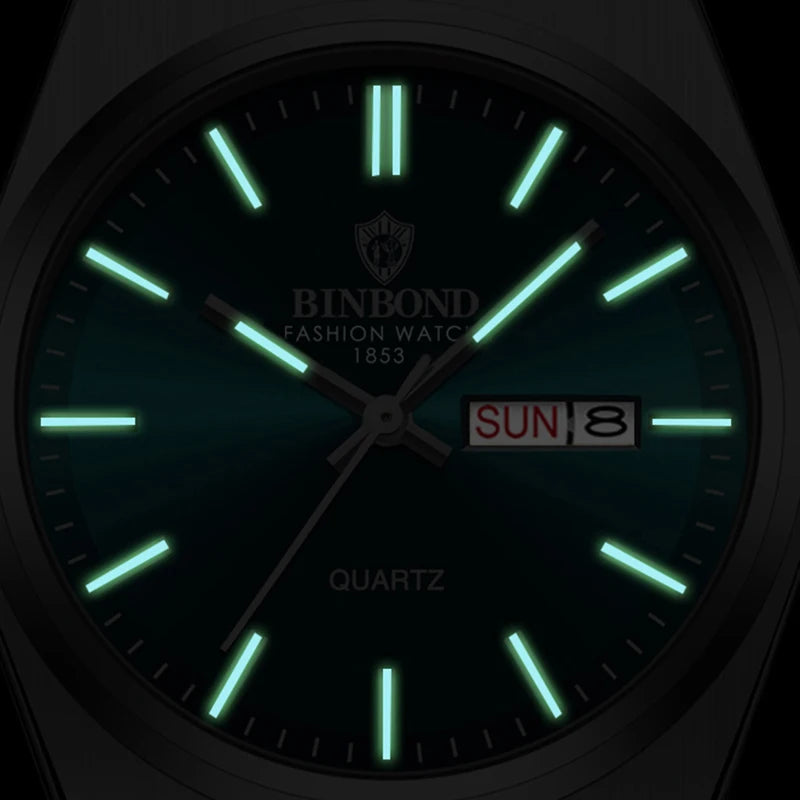 Men's watch with 44mm dial providing clear readable display