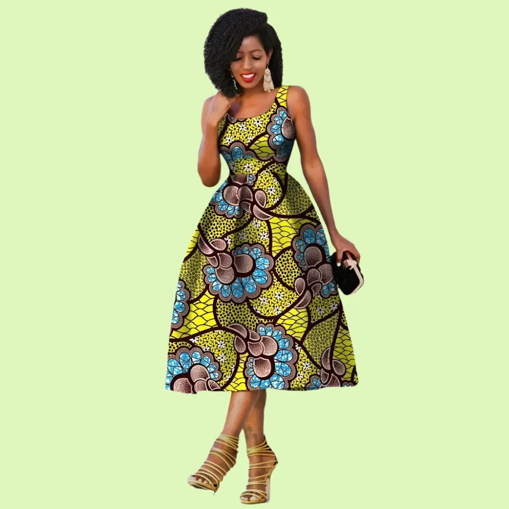 Summer-ready African print church dress