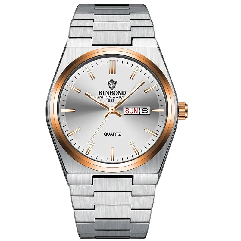 Rose gold men's luxury watch showing elegant design and craftsmanship