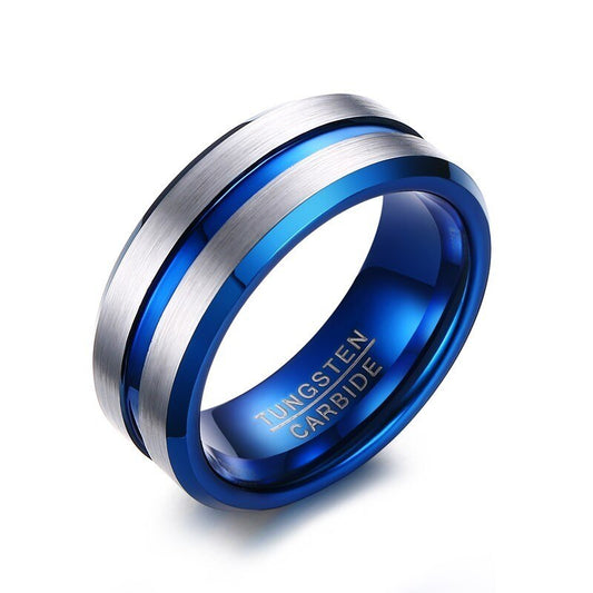 Stainless steel men's band ring showing 6mm width and durable construction