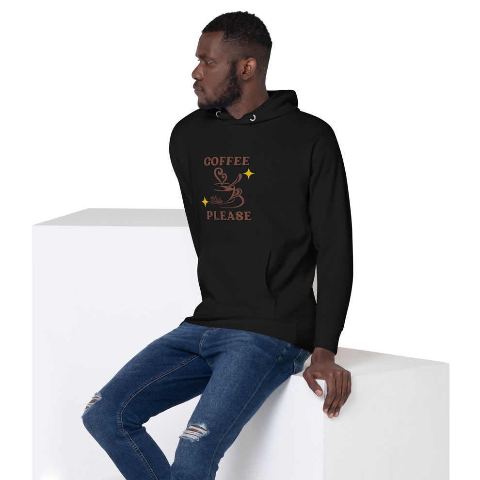 Buy me coffee premium ecru printed hoodie main image 0