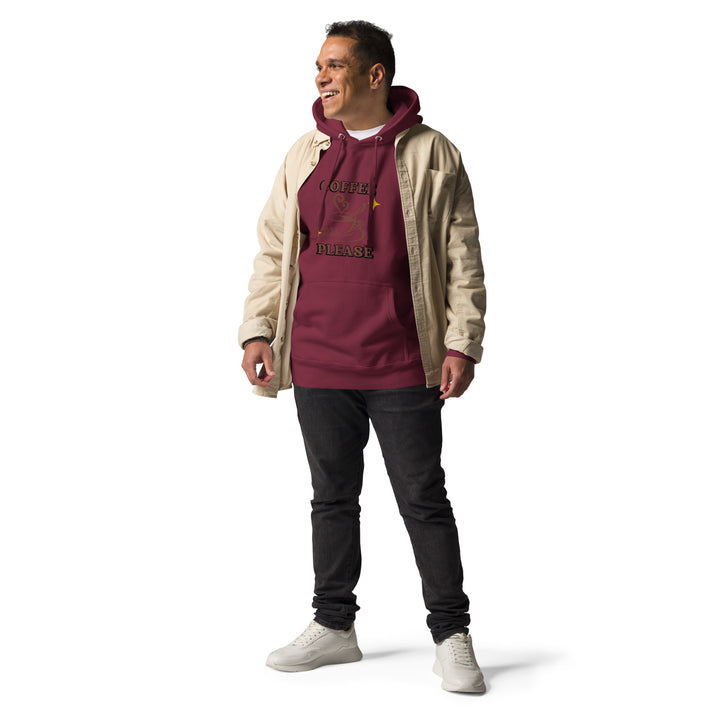 Buy me coffee premium ecru printed hoodie main image 1
