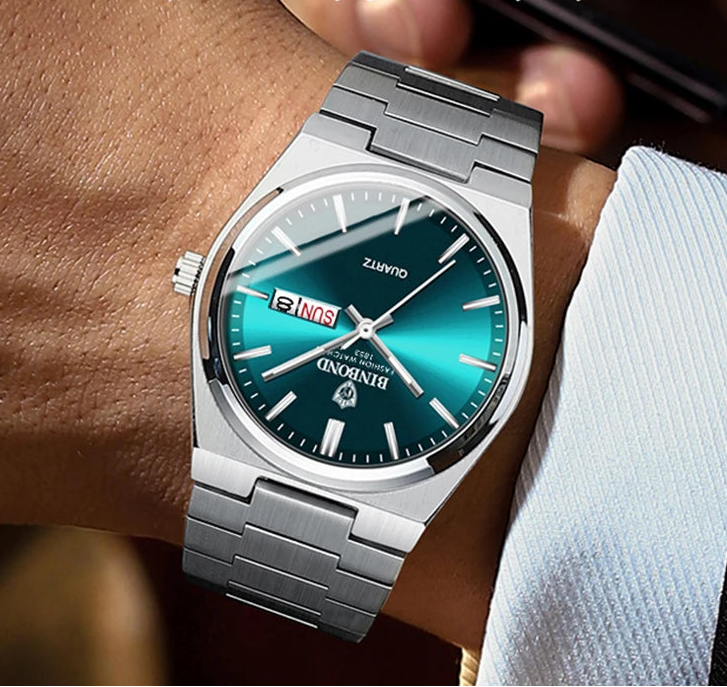 Water-resistant men's watch built for durable daily wear