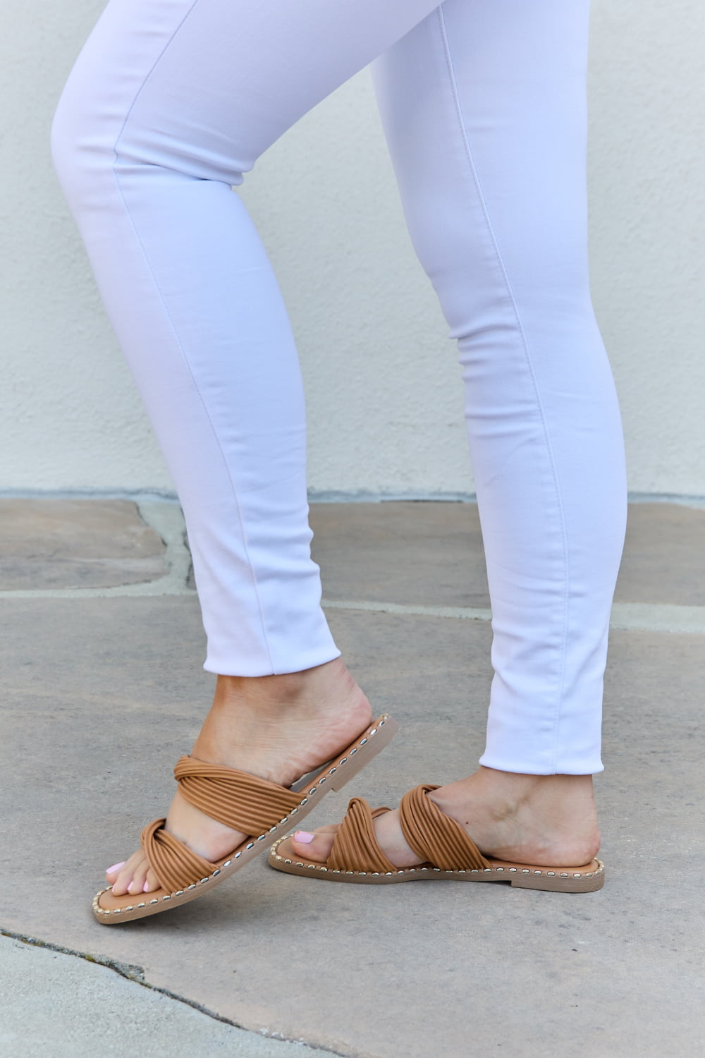 Double Strap Twist Summer Sandals