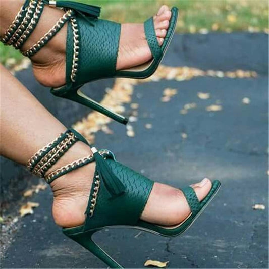 Stylish High Heel Gladiator Sandals