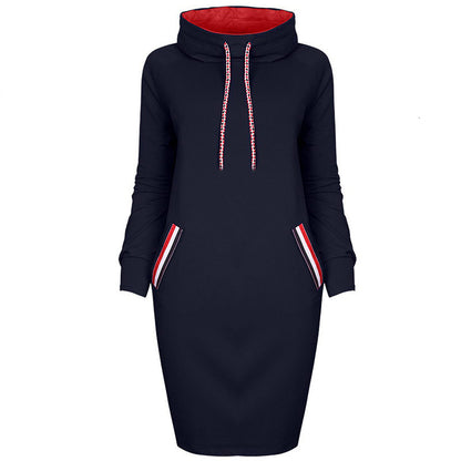 Long Sleeve Turtleneck Midi Dress - ProLyf Styles