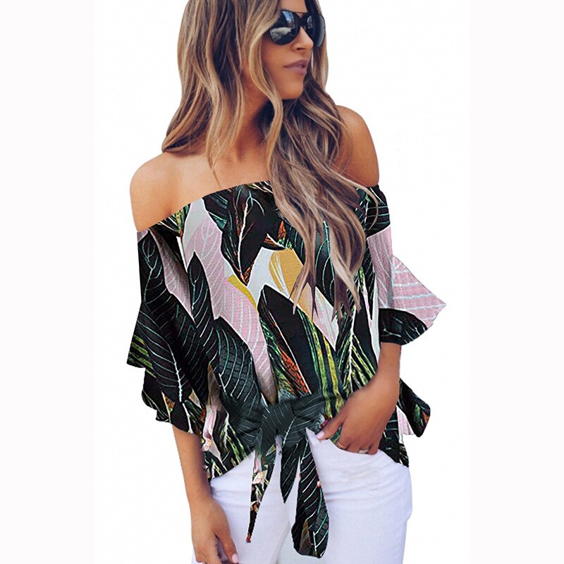 Summer Off Shoulder Print Top - ProLyf Styles