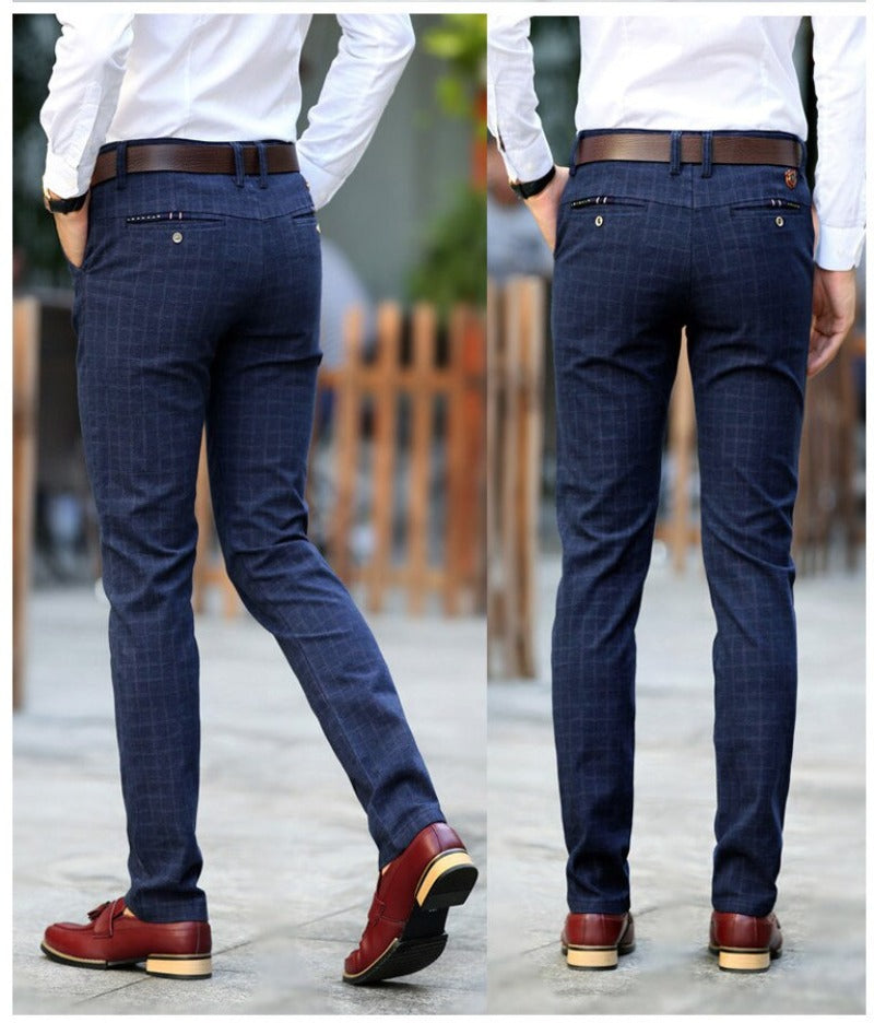Slim Fit Straight Dress Pants - ProLyf Styles