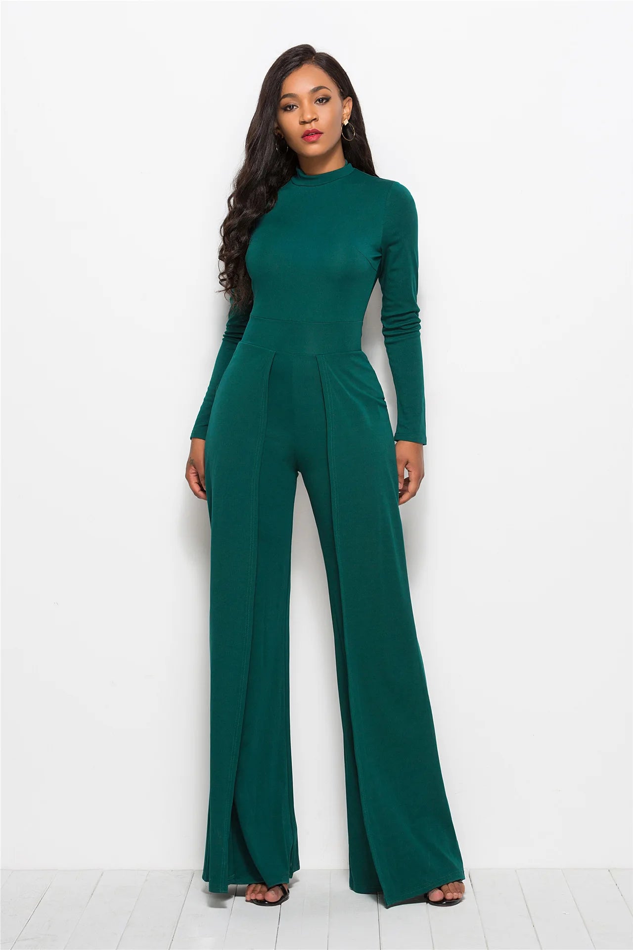 Dressy Wide Leg O Neck Jumpsuit ProLyf Styles