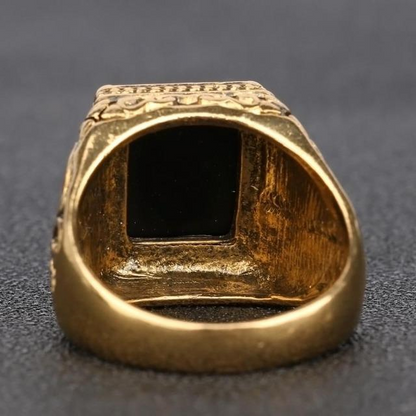 Men's Medieval Gold Ring - Men & women apparel, Women's swimwear, men's shirts and tops, Women jumpsuits and rompers, women spring fashion