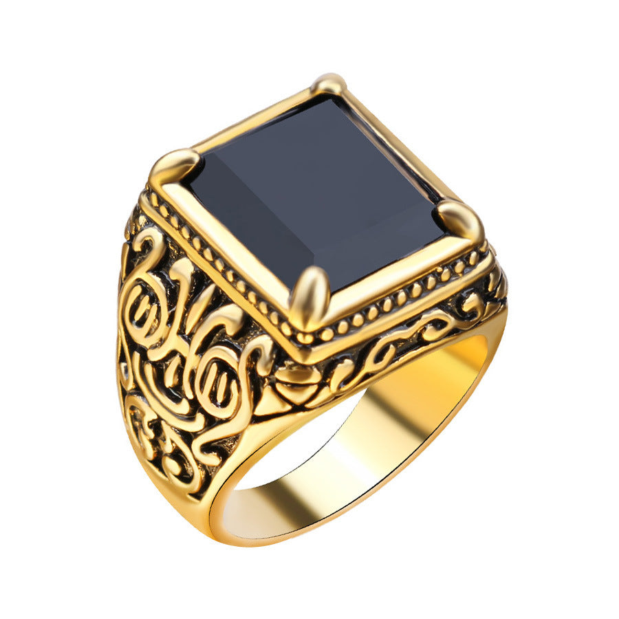 Men's Medieval Gold Ring - Men & women apparel, Women's swimwear, men's shirts and tops, Women jumpsuits and rompers, women spring fashion