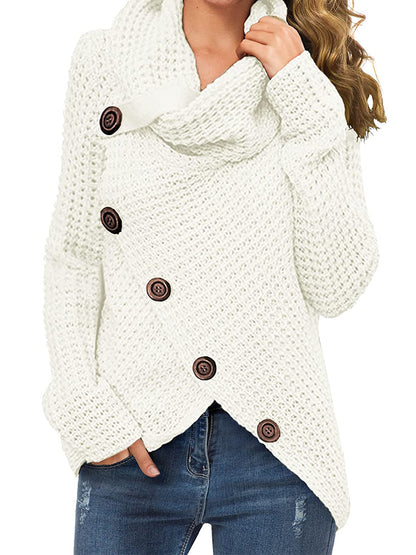 Button Detail Cardigan Sweater - ProLyf Styles