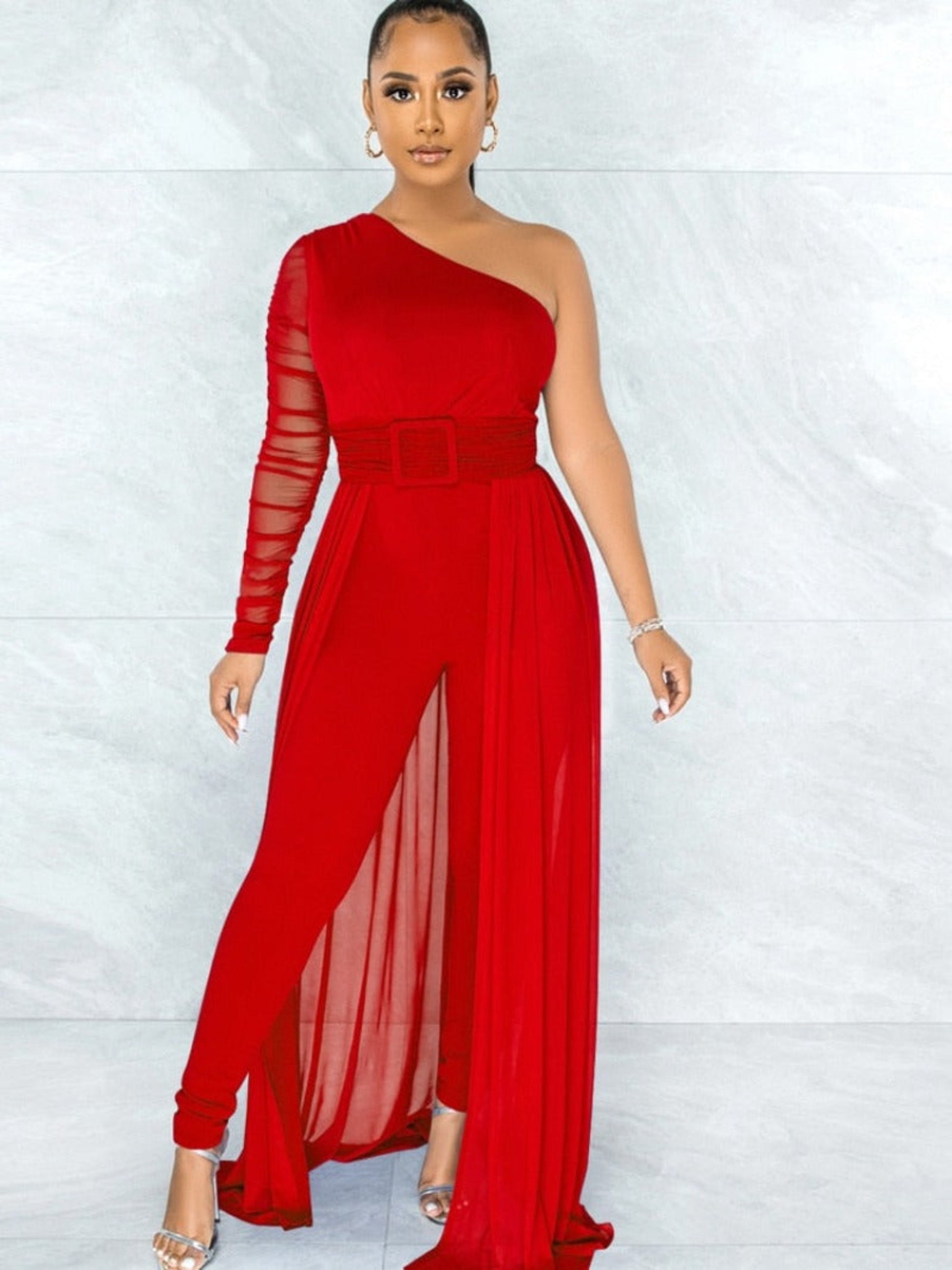 Off Shoulder Formal Dressy Jumpsuits - ProLyf Styles