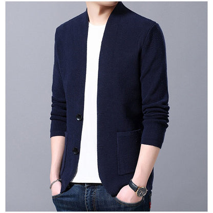 Knitted Slim Fit Men's Cardigan - ProLyf Styles