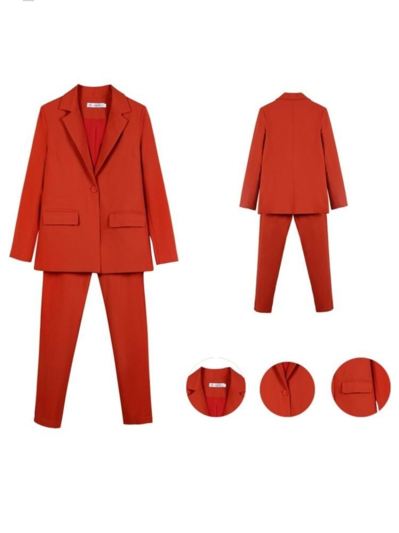 Business Woman Pencil Pant Suit - ProLyf Styles