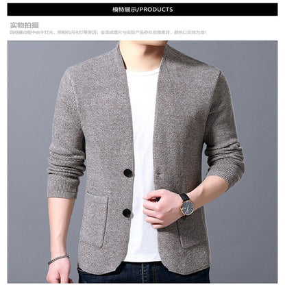 Knitted Slim Fit Men's Cardigan - ProLyf Styles