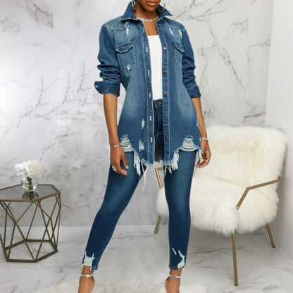Streetwear Casual Jeans Jacket