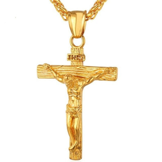 Stainless Steel Crucifix Pendant Necklace - Men & women apparel, Women's swimwear, men's shirts and tops, Women jumpsuits and rompers, women spring fashion
