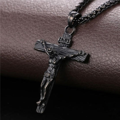 Stainless Steel Crucifix Pendant Necklace - Men & women apparel, Women's swimwear, men's shirts and tops, Women jumpsuits and rompers, women spring fashion