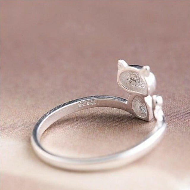 Women's Sterling Silver Cat Ring - Men & women apparel, Women's swimwear, men's shirts and tops, Women jumpsuits and rompers, women spring fashion