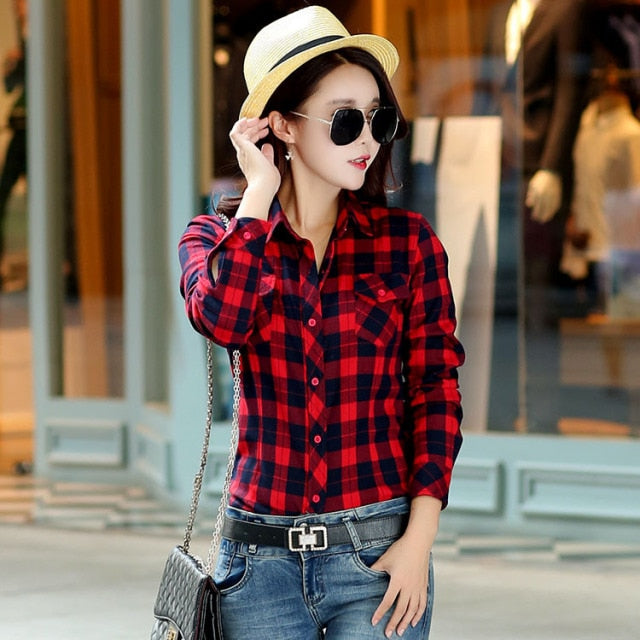 Women's Plaid Flannel Shirts - Men & women apparel, Women's swimwear, men's shirts and tops, Women jumpsuits and rompers, women spring fashion