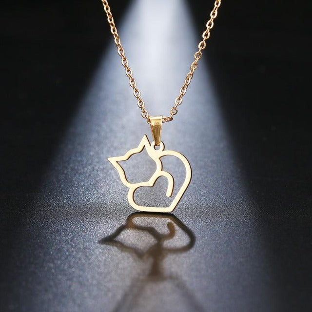 Cat Pendant Necklace - Men & women apparel, Women's swimwear, men's shirts and tops, Women jumpsuits and rompers, women spring fashion